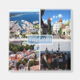 zEE005 TALLINN, Old City, Harbour, Estonia- Magnet