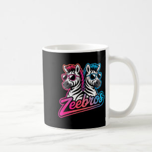 Zeebros Cute Zebra Duo Design For Zebros Lovers  Coffee Mug