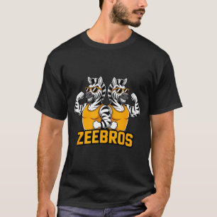 Zeebros Cute Zebra Duo Design For Zebros Lovers  T-Shirt