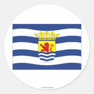 Zeeland Flag Classic Round Sticker