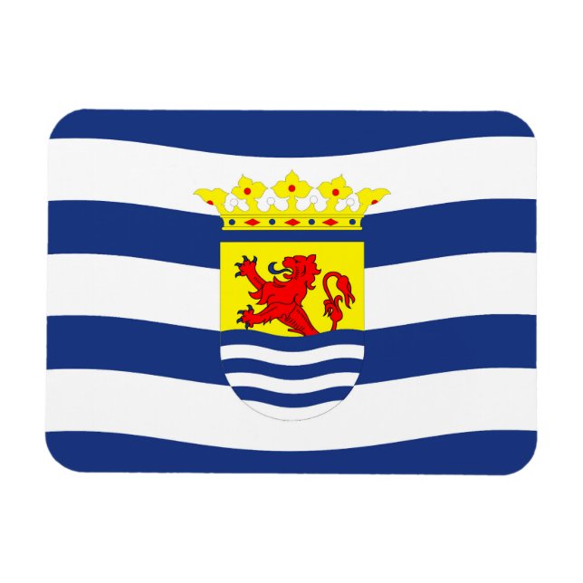 Zeeland flag Netherlands province dutch region sym Magnet (Horizontal)
