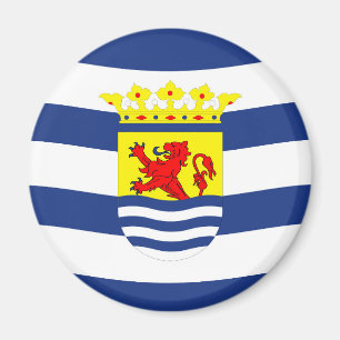 Zeeland flag Netherlands province dutch region sym Magnet