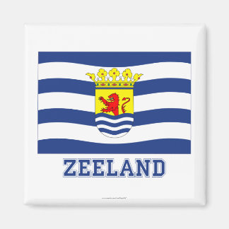 Zeeland Flag with name Magnet