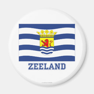Zeeland Flag with name Magnet