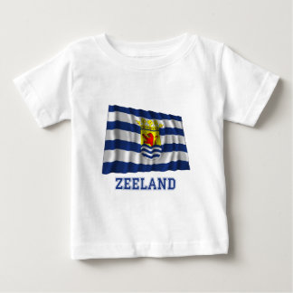 Zeeland Waving Flag with Name Baby T-Shirt