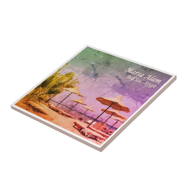 zEG035 MARSA ALAM Beach, Red Sea, Egypt, Tile (Side)