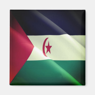 zEH002 WESTERN SAHARA, Waving Flag, Africa, Fridge Magnet