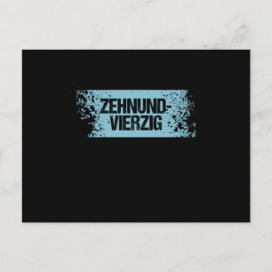 Zehnundvierzig 50 th Anniversary Gift Postcard