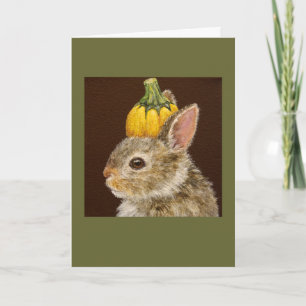Zeke the baby bunny card