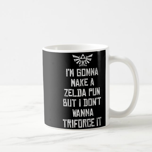 Zelda Funny Triforce It Pun Graphic  Coffee Mug (Right)
