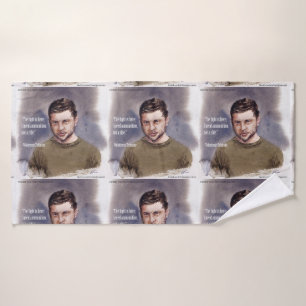 Zelensky & Ammunication Quote Quality Bath Towel