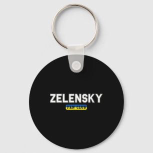 Zelensky Fan Club Support Ukraine Key Ring