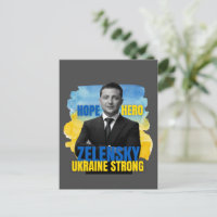 Zelensky Hope Hero Ukraine Strong 