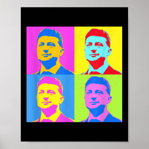 Zelensky Stand With Ukraine Ukrainians Support Pop Poster