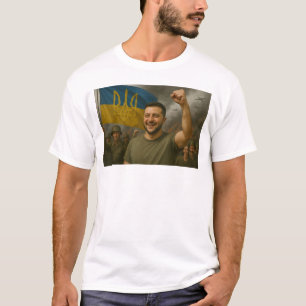 Zelensky the Warrior Commander in Combat Readiness T-Shirt