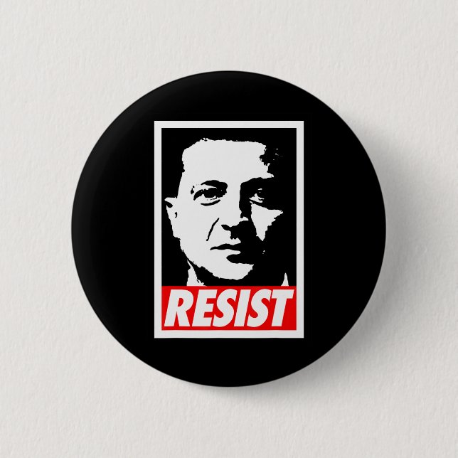 Zelenskyy - Resist Support Ukraine I Stand With Uk 6 Cm Round Badge (Front)