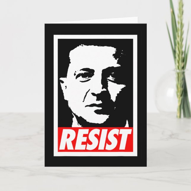 Zelenskyy - Resist Support Ukraine I Stand With Uk Card (Front)