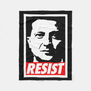 Zelenskyy - Resist Support Ukraine I Stand With Uk Fleece Blanket
