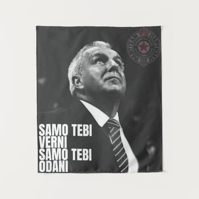 Zeljko Obradovic ZOC Partizan Tapestry (Front)