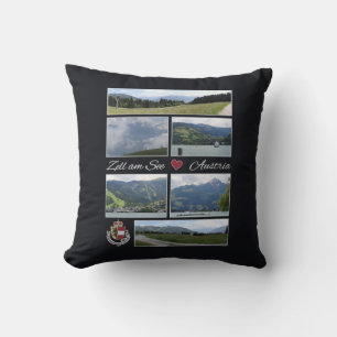Zell am See, Austria throw pillow