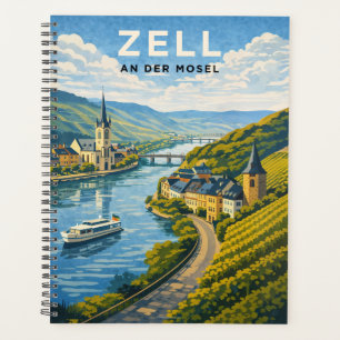 Zell Germany Vintage Travel Art Planner
