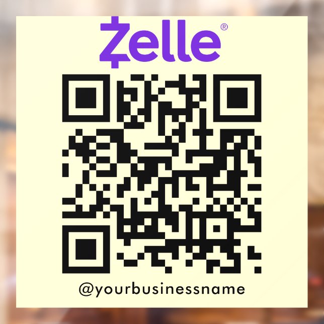 Zelle QR Code Payment Scan to Pay Soft Groovy (Sheet 2)