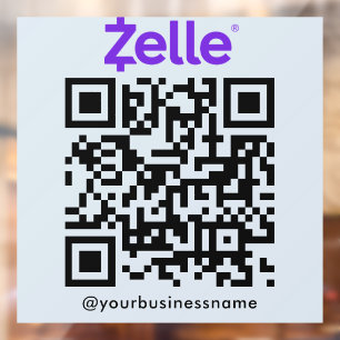 Zelle QR Code Payment Scan to Pay Soft Navy