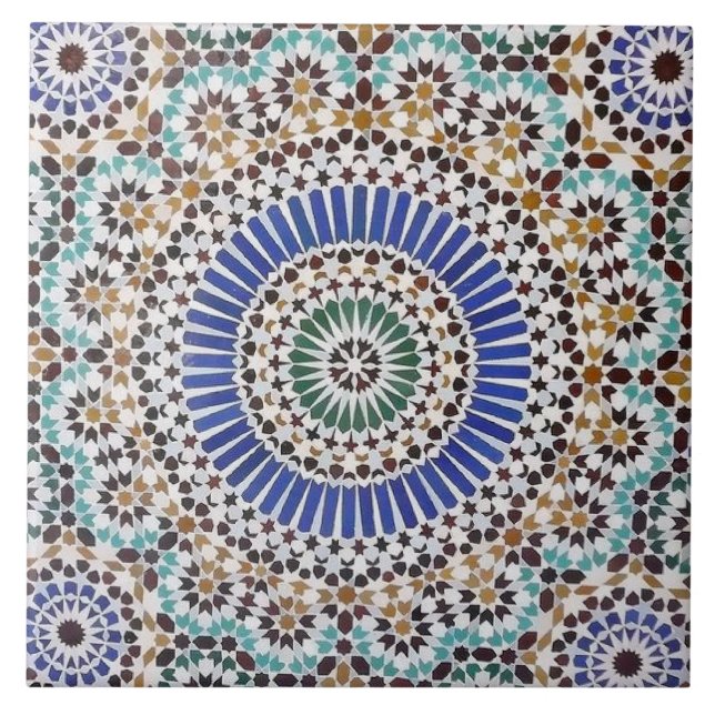 Zellige marocaine ceramic tile (Front)