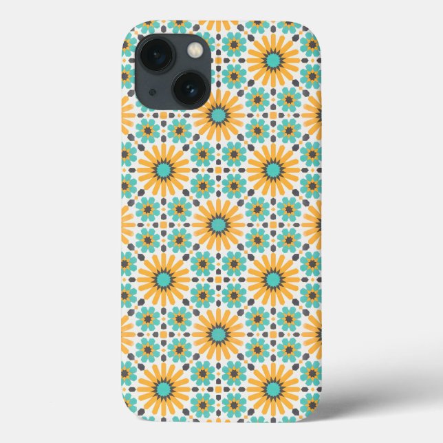 Zellige Radiance: Colourful Andalusian Geometry Case-Mate iPhone Case (Back)