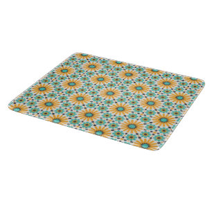 Zellige Radiance: Colourful Andalusian Geometry Cutting Board