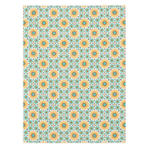 Zellige Radiance: Colourful Andalusian Geometry Tablecloth