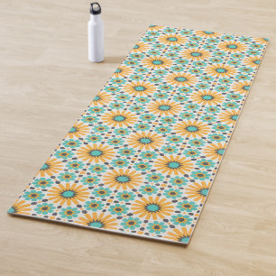 Zellige Radiance: Colourful Andalusian Geometry Yoga Mat