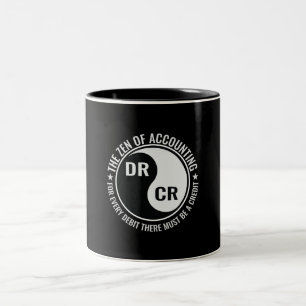 Zen Accounting Major Degree Funny Accountant Two-Tone Coffee Mug