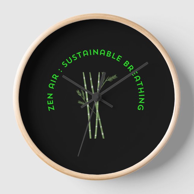 Zen Air: Sustainable Breathing Clock (Front)