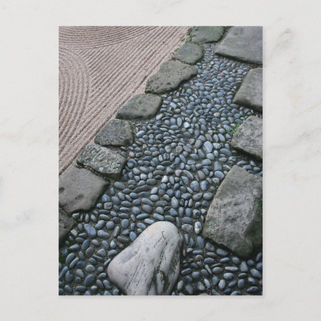 Zen and Abstract Garden Postcard (Front)