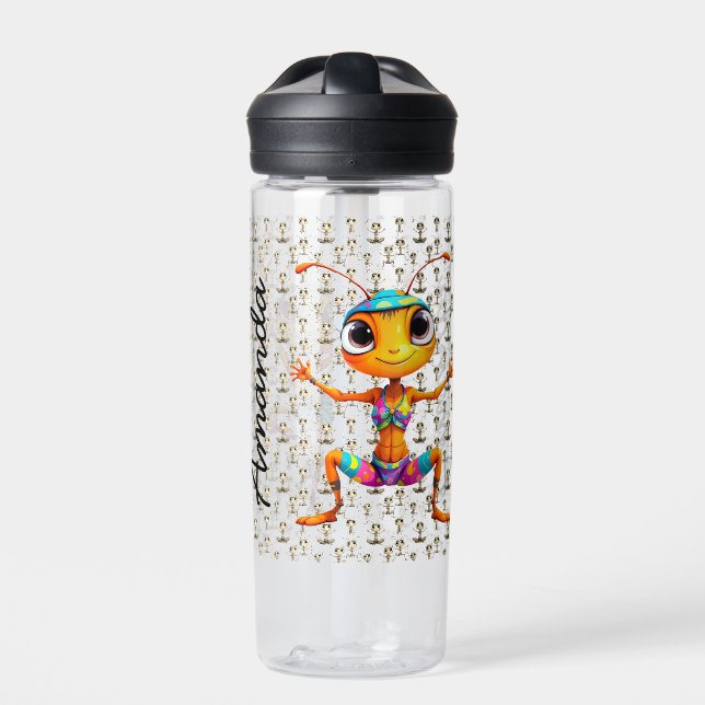 Zen Ants  Water Bottle (Front)