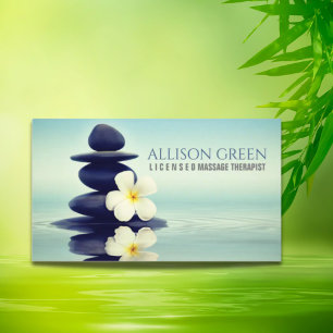 Zen Aromatherapy Massage Therapy Yoga Meditation  Business Card