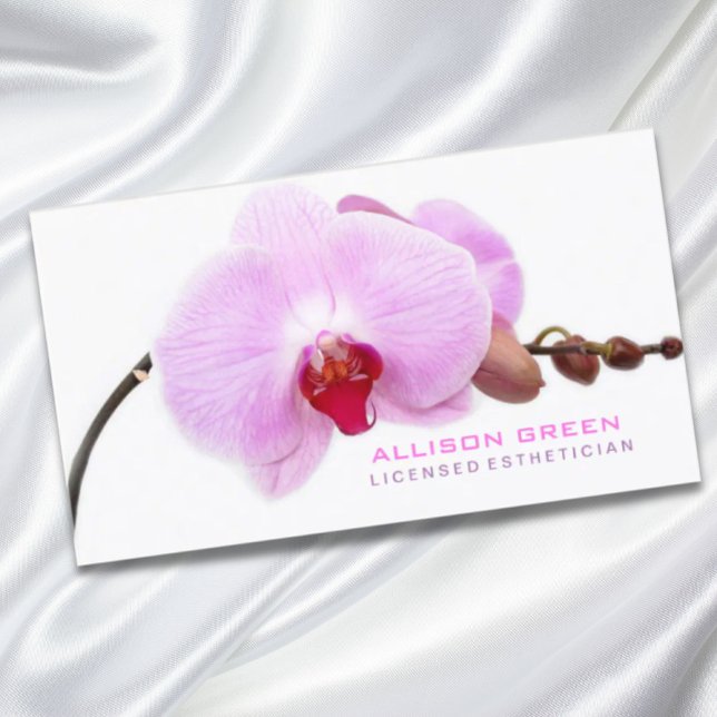 Zen Aromatherapy SPA Beauty Salon Aesthetician Business Card (Zen Aromatherapy SPA Salon E S T H E T I C I A N Business Card)