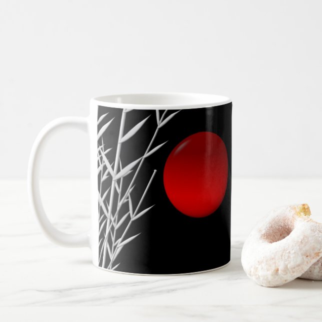 Zen Art ,good luck  ,personalised Coffee Mug (With Donut)