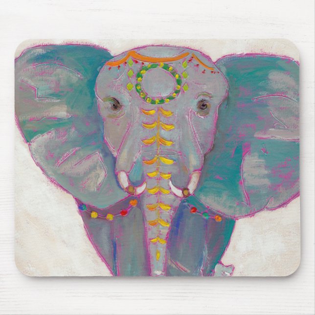 Zen Asian Elephant Mouse Pad (Front)