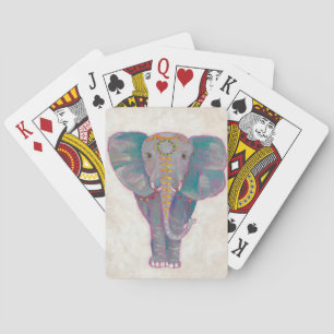 Zen Asian Elephant Playing Cards