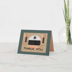 Zen Asian Inspired Thank You Card