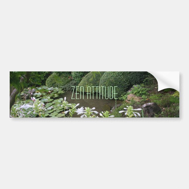 Zen Attitude Bumper sticker (Front)