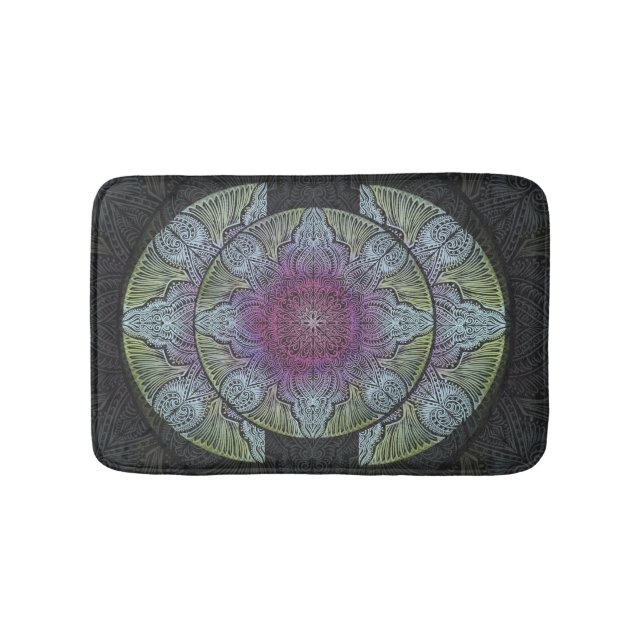 Zen Awakening, reiki, healing, chakra Bath Mat (Front)