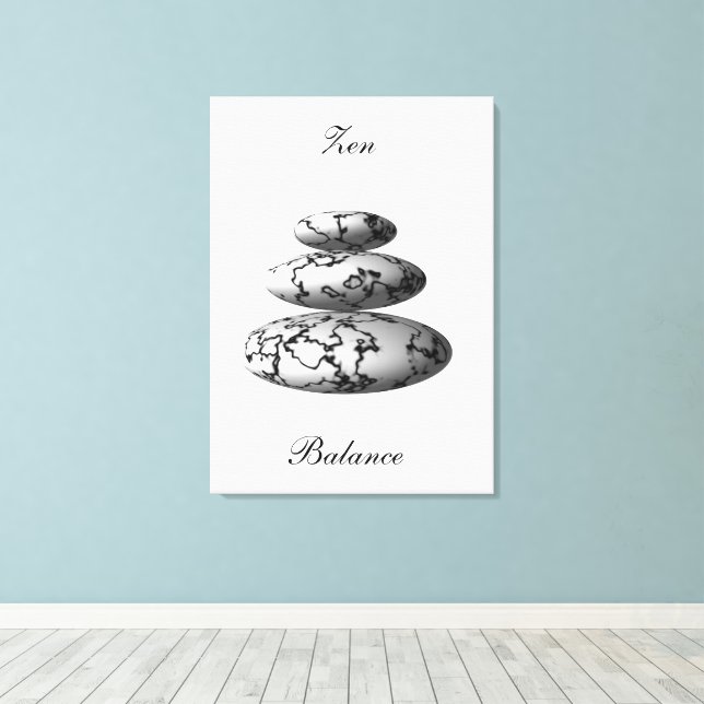 Zen Balance Canvas Print (Insitu(Wood Floor))