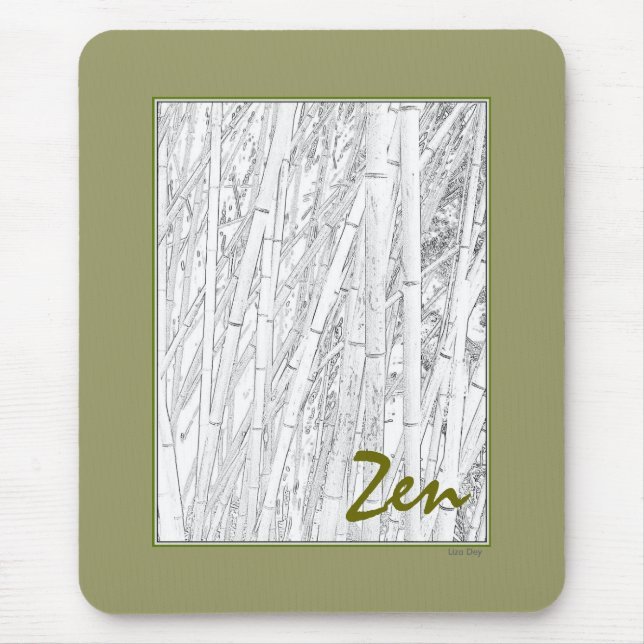 'Zen Bamboo' Mousepad (Front)