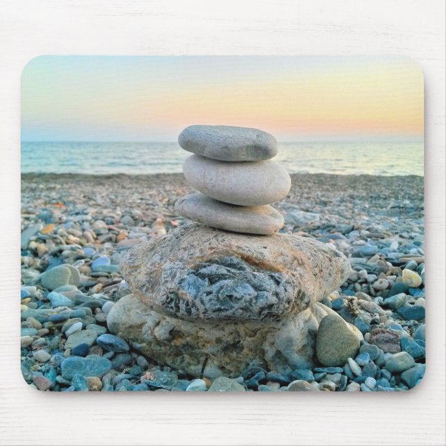 Zen Beach Stones Mouse Pad (Front)