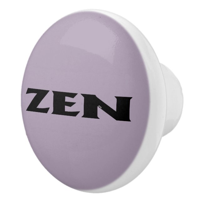 Zen black grey ceramic knob (Right)