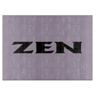 Zen black grey glass cutting board