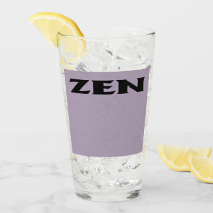 Zen black grey glass tumbler